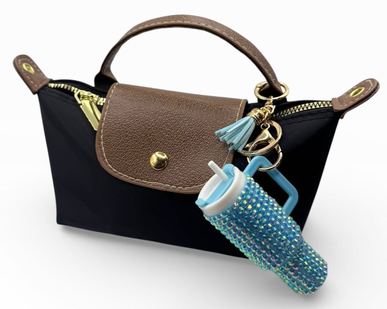 Rhinestone Tumbler Keychains