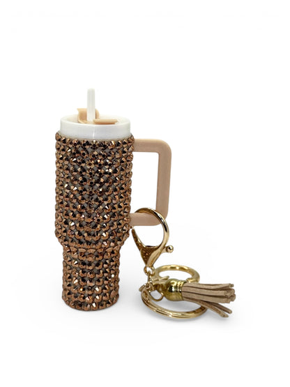 Rhinestone Tumbler Keychains