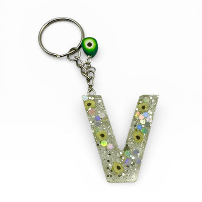 Custom Resin Letter Keychain