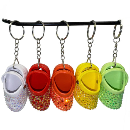 Rhinestone Croc Keychains