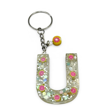 Custom Resin Letter Keychain