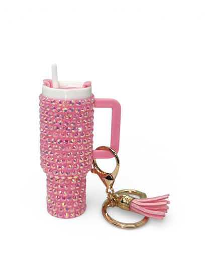 Rhinestone Tumbler Keychains