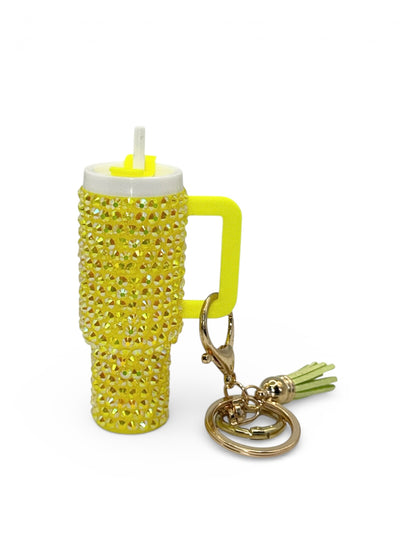 Rhinestone Tumbler Keychains