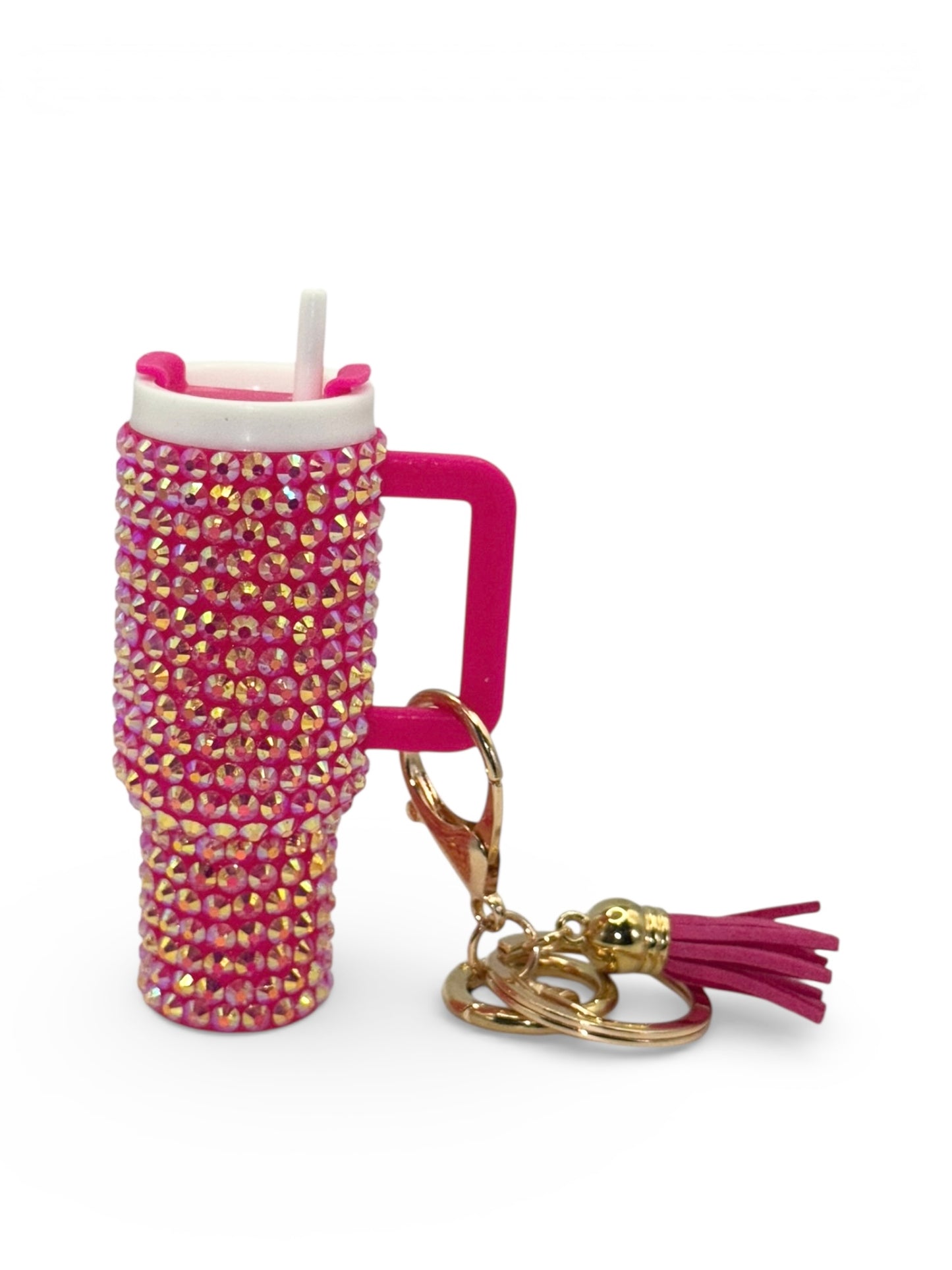 Rhinestone Tumbler Keychains