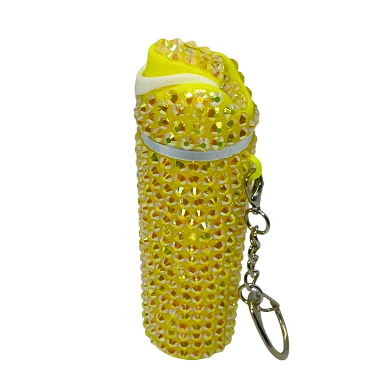 Rhinestone Water Bottle Keychain