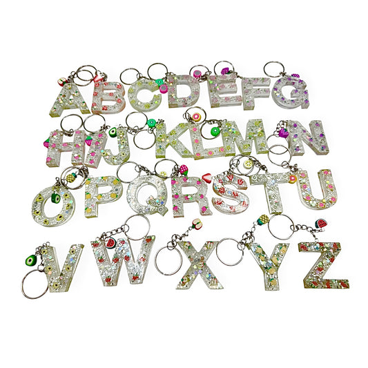 Resin Letter Keychains
